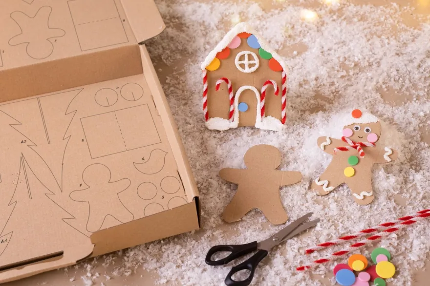 Julkalender, Recycling - Gör ett vinterlandskap