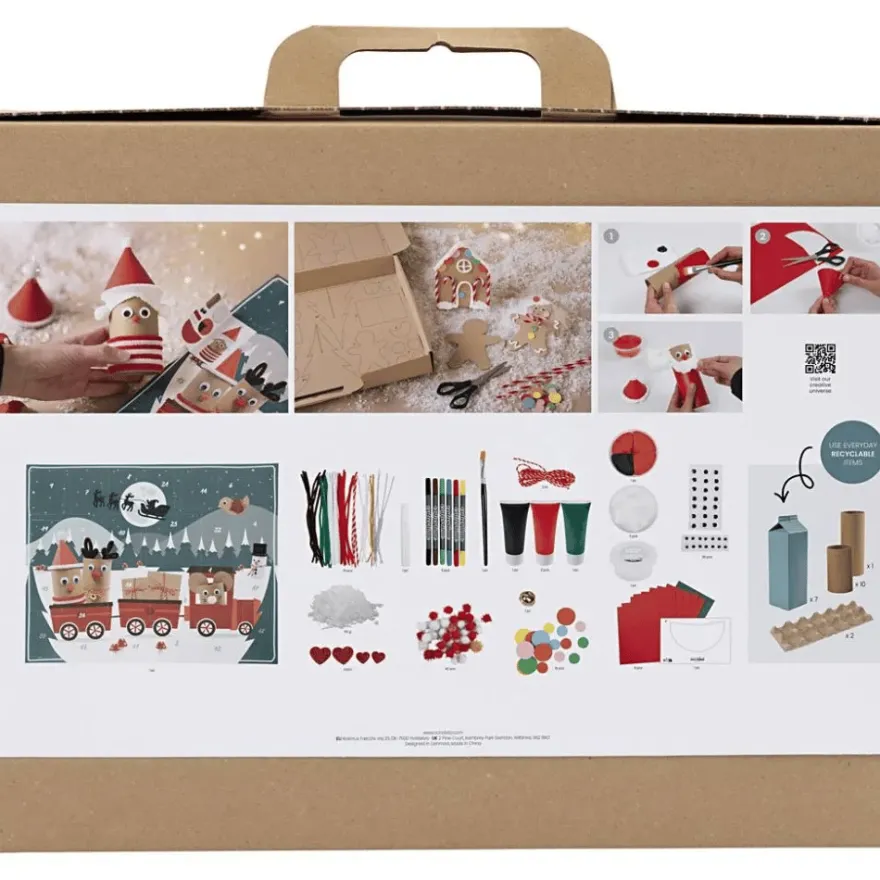 Julkalender, Recycling - Gör ett vinterlandskap