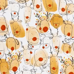 Julklappspapper 50 cm x 5 m - Rudolf