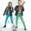 Karaokemaskin m. bluetooth + ljus – Vit