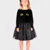 Kattklänning + öron, stl. 4-6 år