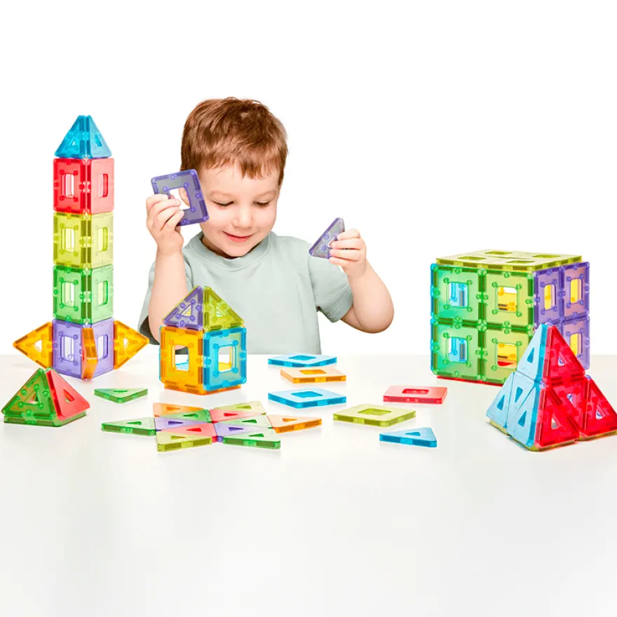 KinderMag Polydron | Transparent | 96 st.