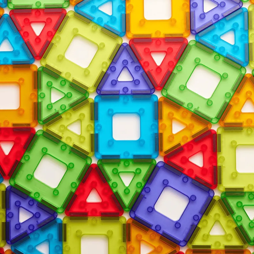 KinderMag Polydron | Transparent | 96 st.