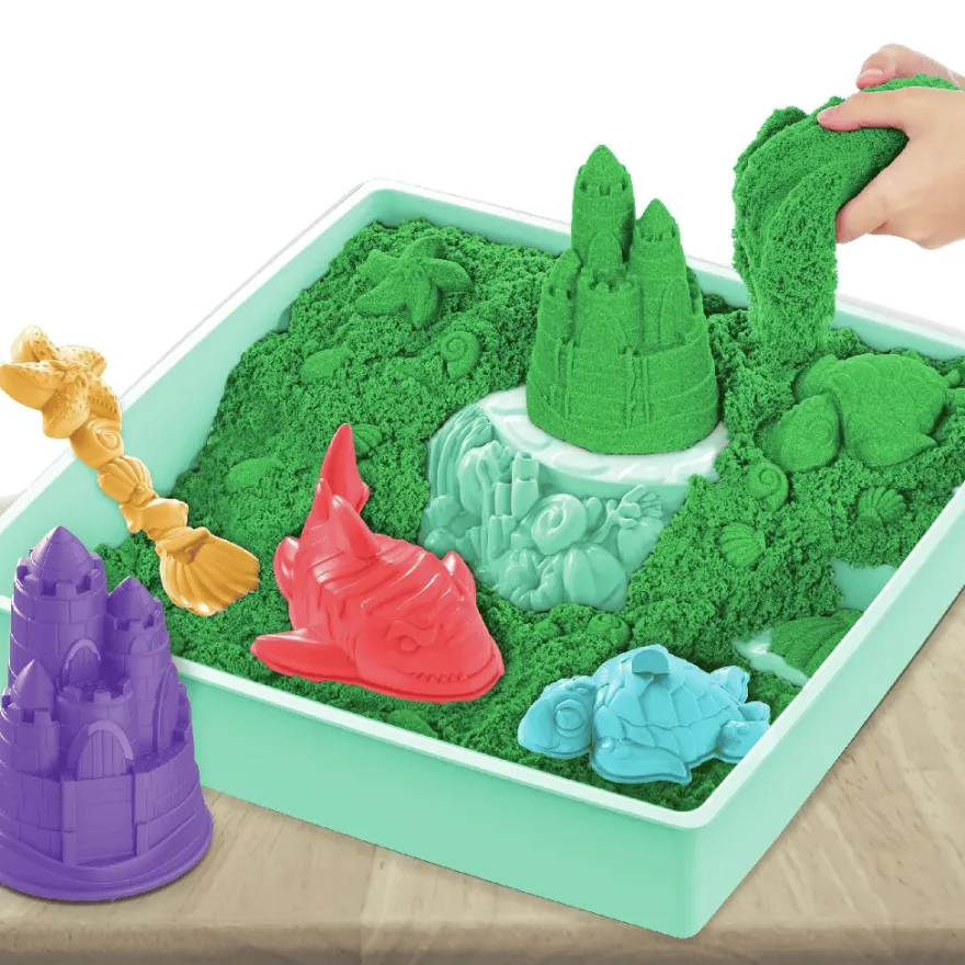 Kinetic Sand® - Sandbox grön, 454 gram