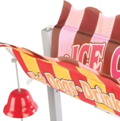 Kiosk på hjul m. glass och korv