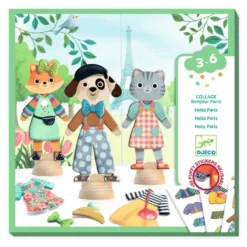 Klippdockor med klistermärken - Bonjour Paris