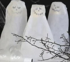 Klistermärken - Halloweenansikten, 1 ark