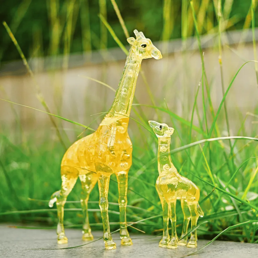 Kristallpussel med 38 bitar - Giraffer