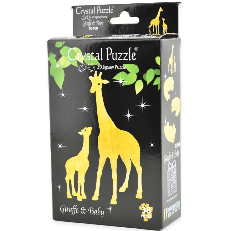 Kristallpussel med 38 bitar - Giraffer