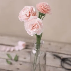 Kräppapper med elasticitet - Lila/rosa, 8 ark