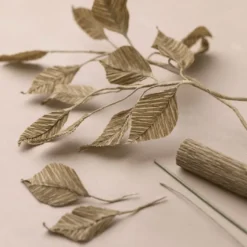 Kräppapper med elasticitet - Natur, 8 ark