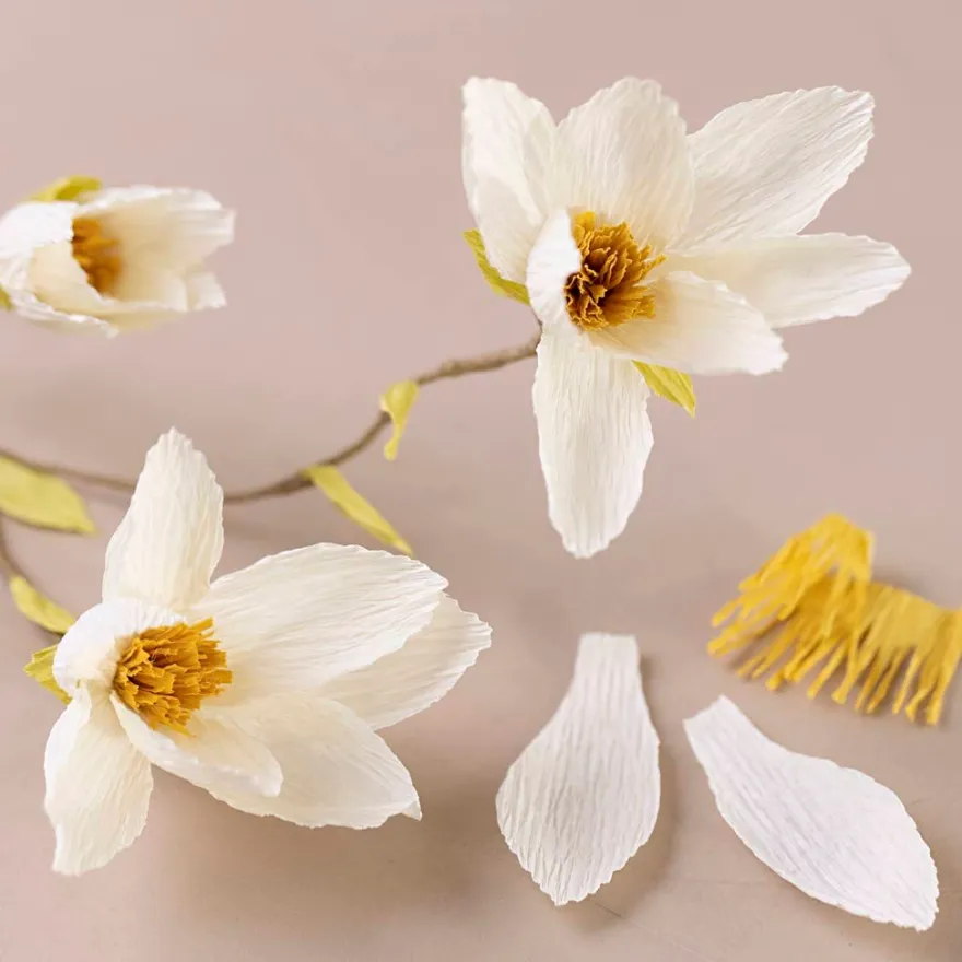 Kräppapper mini - Magnoliagren