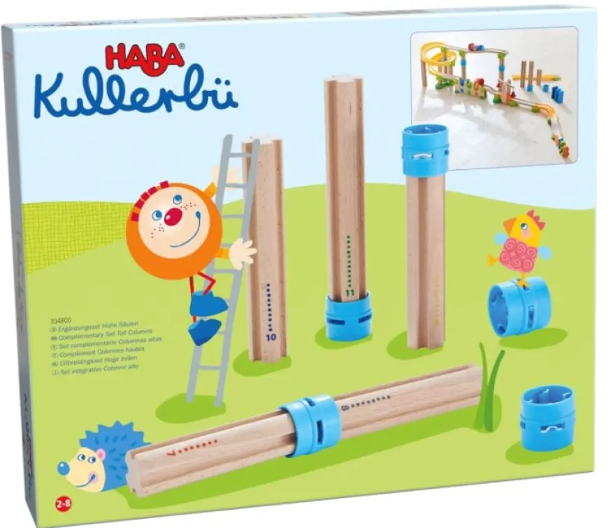 Kullerbü-tillbehör - Höga pelare, 5 st.