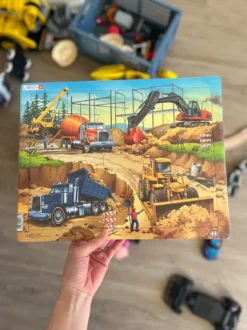 Larsen Pussel - Byggmaskiner, 30 bitar
