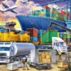 Larsen Pussel - Containerhamn, 37 bitar