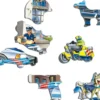 Larsen Pussel - Polisinsats, 43 bilar