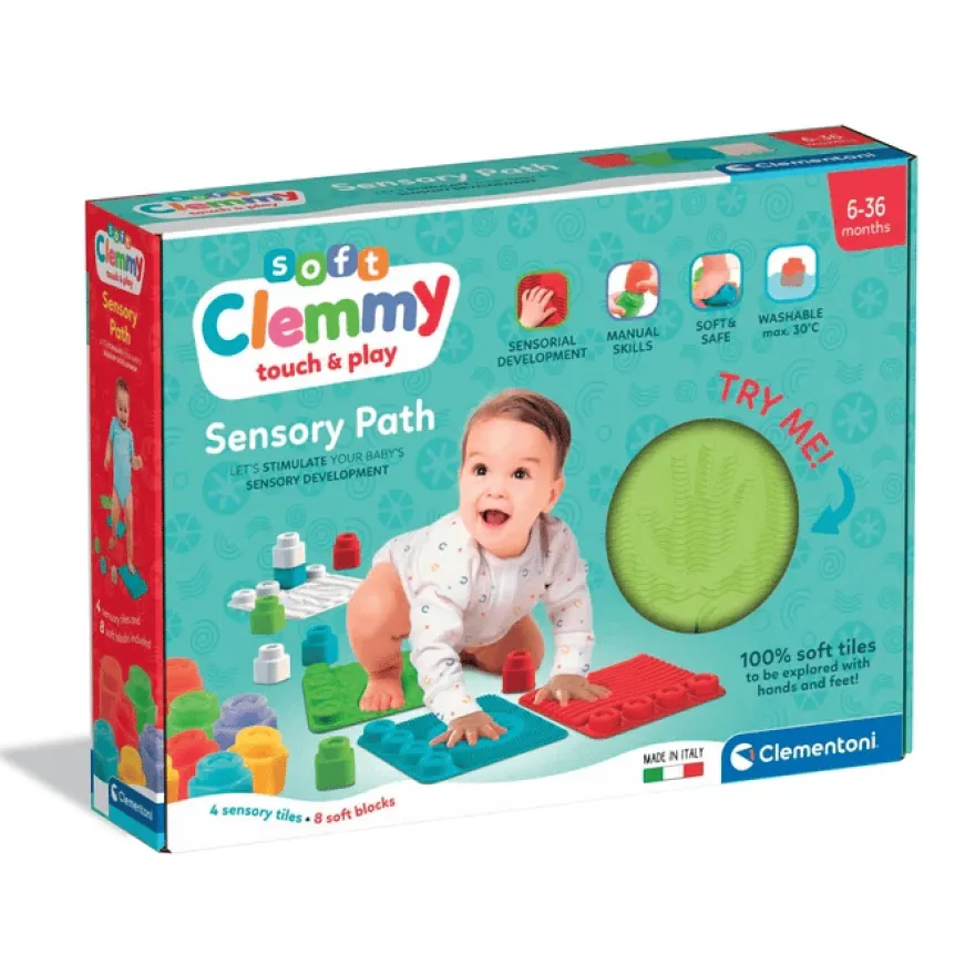 Lekpaket med sensoriska mattor för bebis