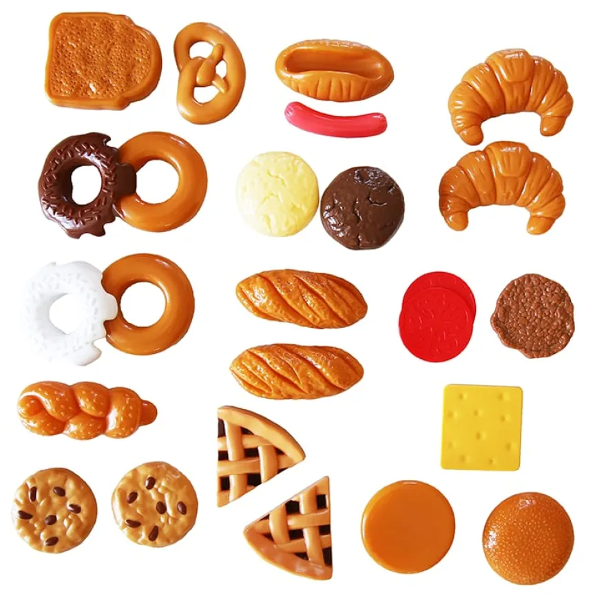 Leksaksmat - Bröd & bakverk, 24 delar