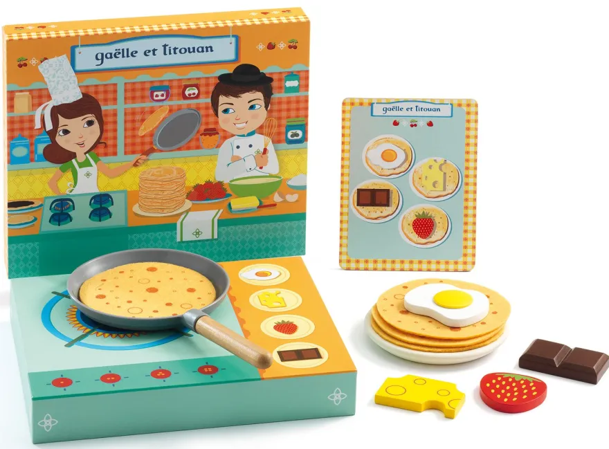 Leksaksmat - Pannkakspaket, Gaëlle ett Titouan