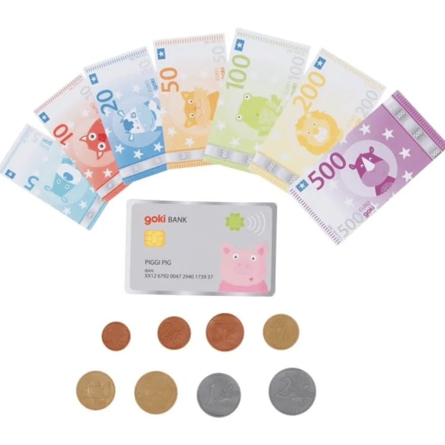 Leksakspengar (djur-valuta), inkl. kreditkort