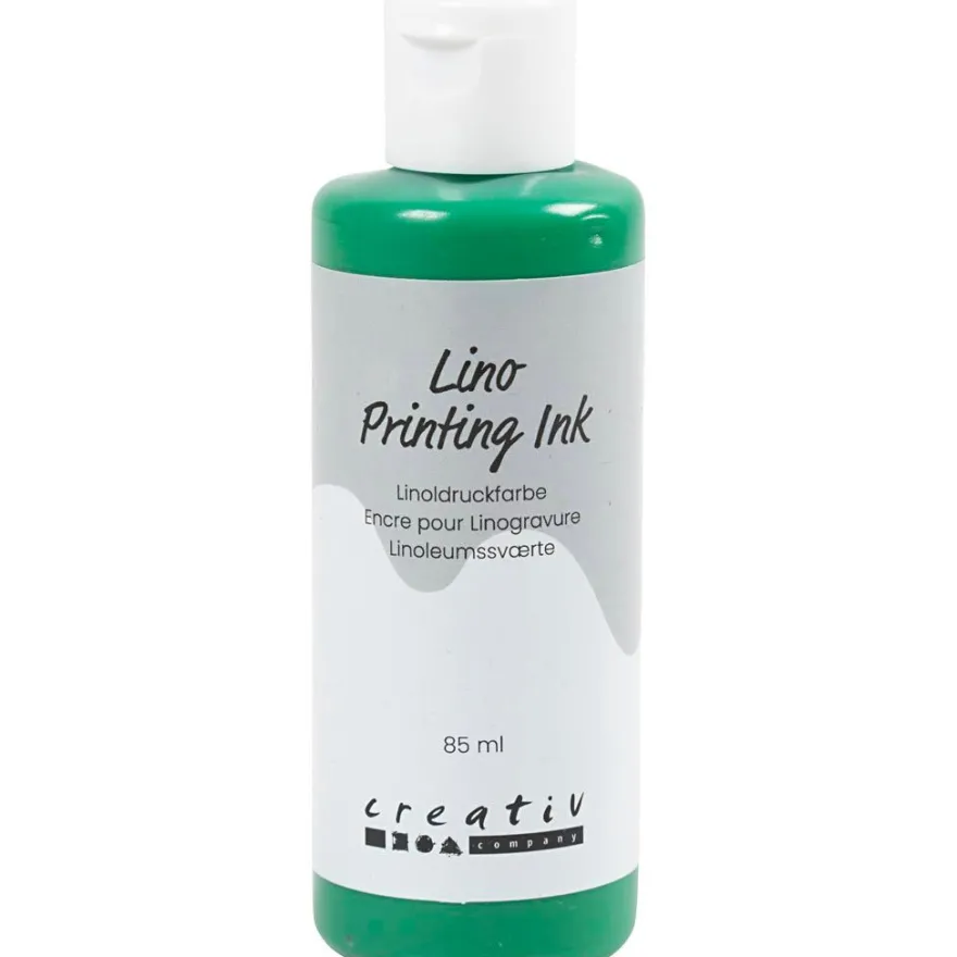 Linoleumfärg 85 ml. - Grön