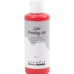 Linoleumfärg 85 ml. - Röd