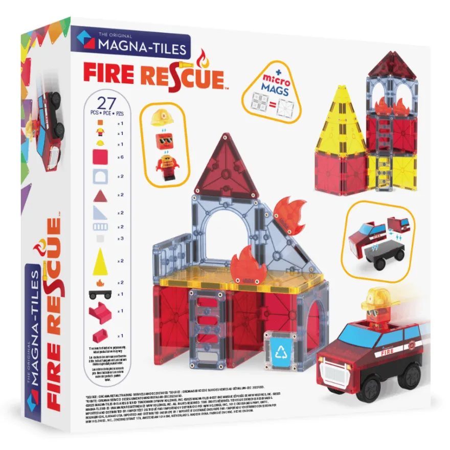 Magna-Tiles | Brandräddningsaktion, 27 st.