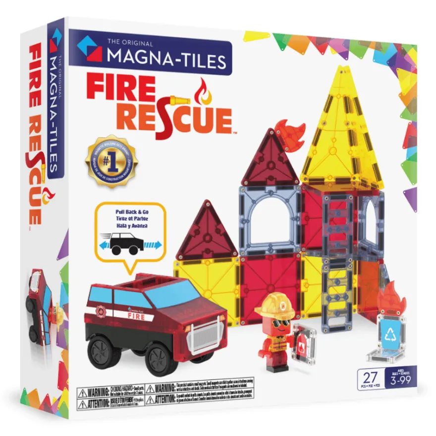 Magna-Tiles | Brandräddningsaktion, 27 st.