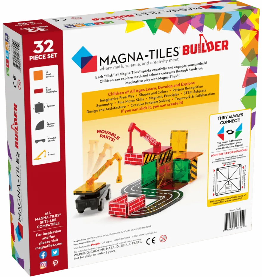 Magna-Tiles | Builder, 32 st