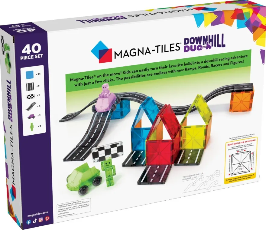 Magna-Tiles | Downhill Duo, 40 delar