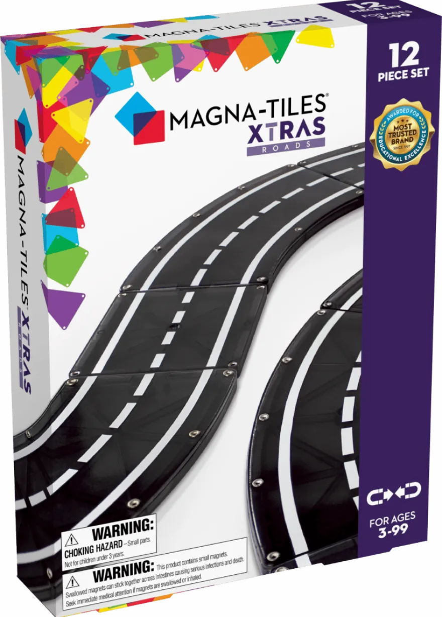 Magna-Tiles | Körbanor, 12 delar