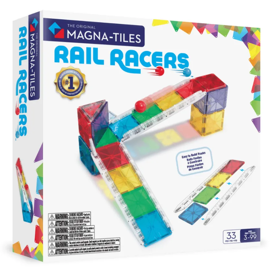 Magna-Tiles | Kulbana Rail Racers, 33 st.