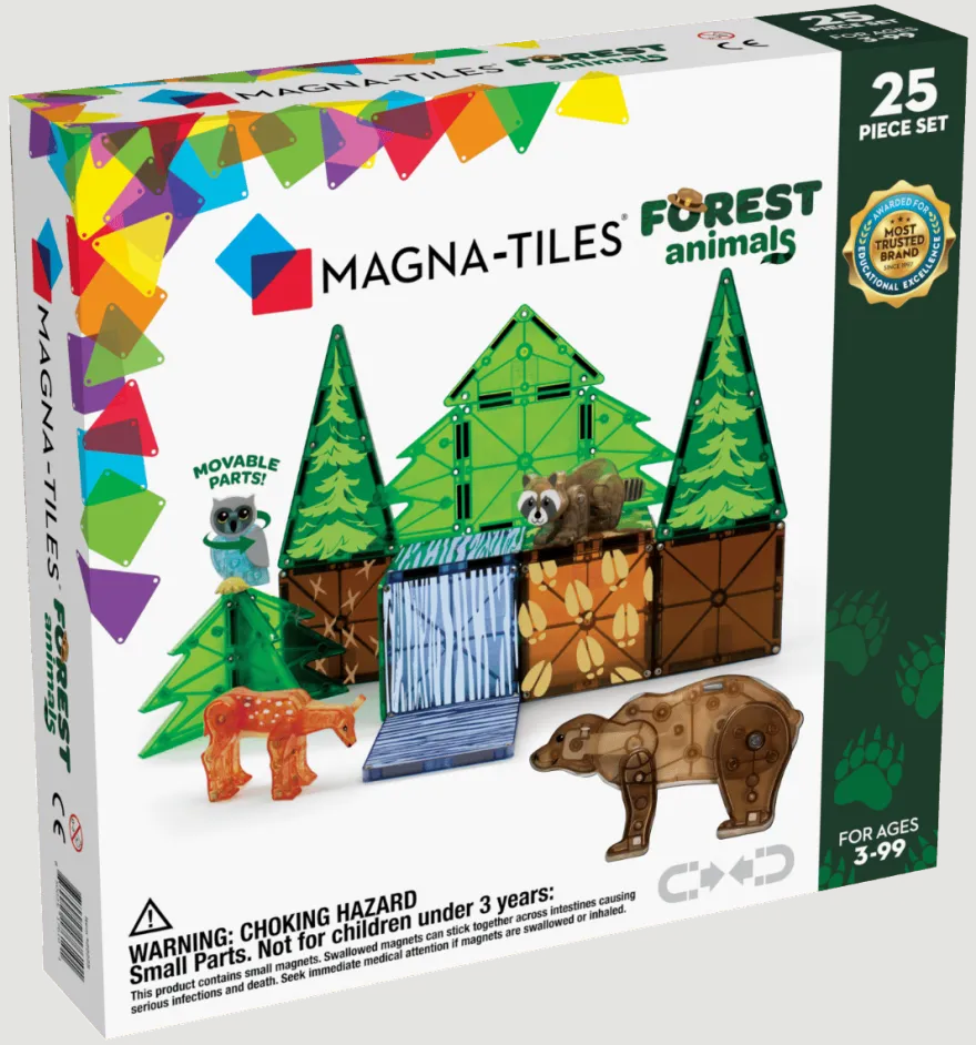 Magna-Tiles | Livet i skogen, 25 st.