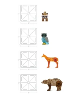 Magna-Tiles | Livet i skogen, 25 st.
