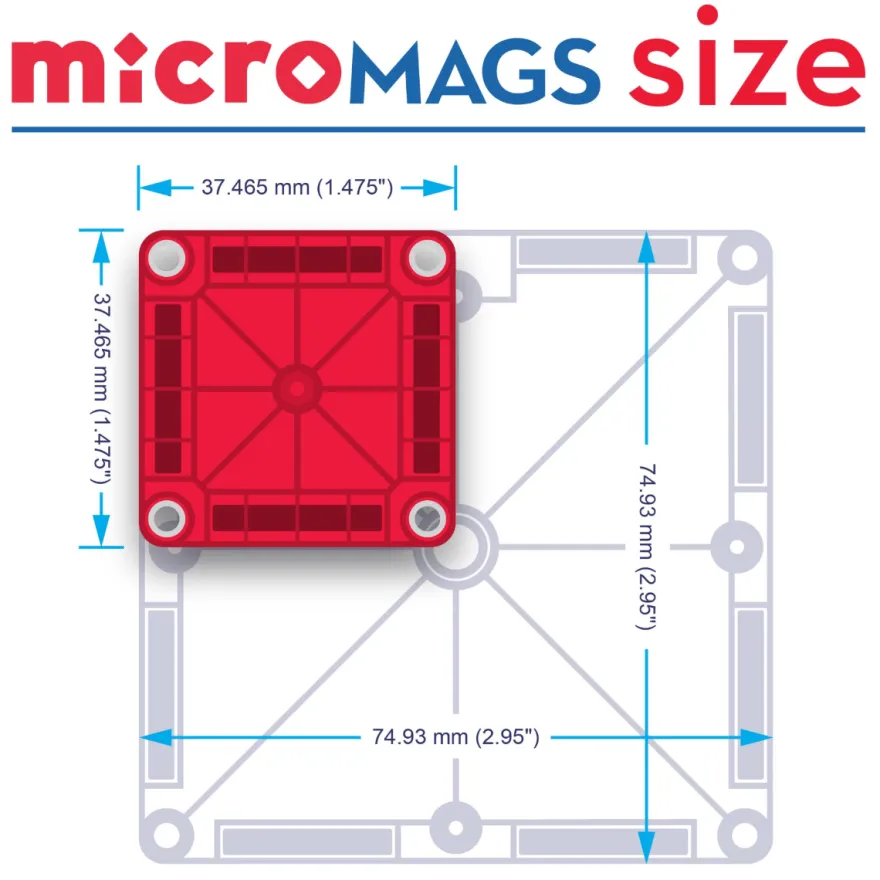 Magna-Tiles | microMAGS Deluxe, 70 st.