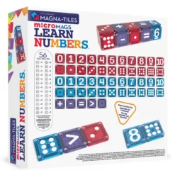 Magna-Tiles | microMAGS Learn Numbers, 56 st.