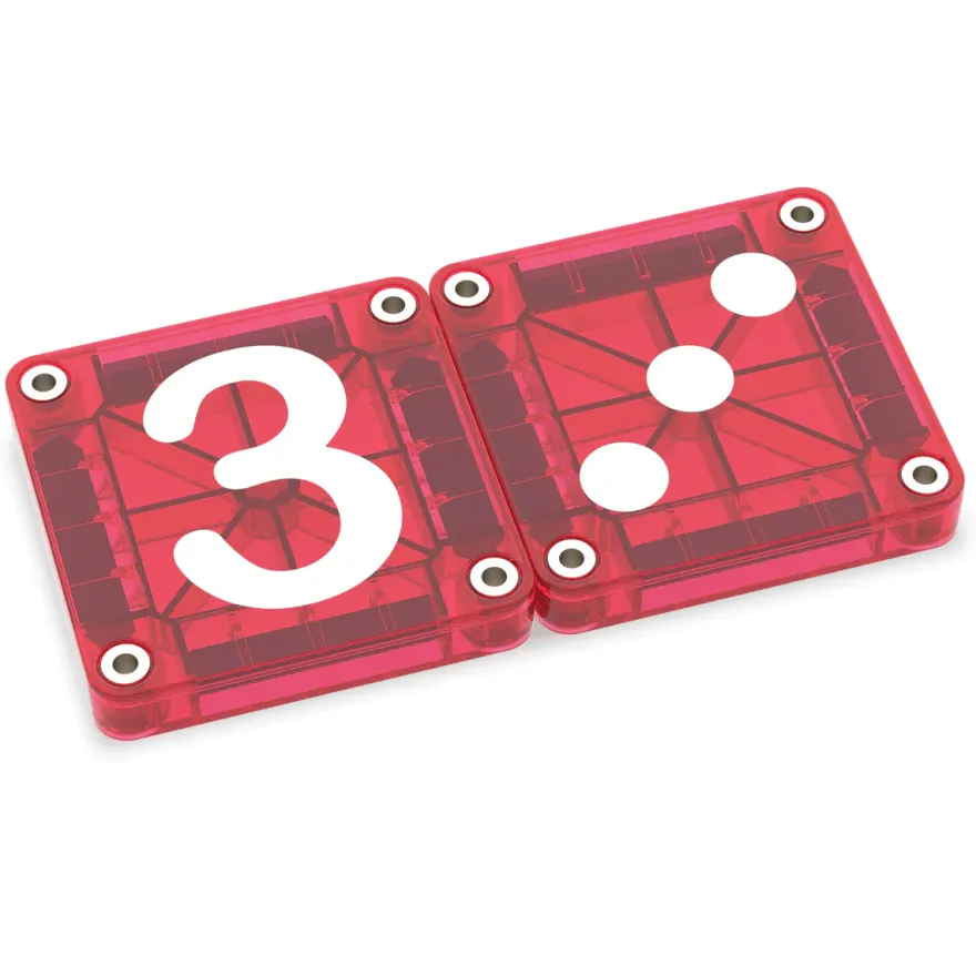 Magna-Tiles | microMAGS Learn Numbers, 56 st.