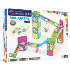 Magna-Tiles | Rail Racers Max kulbana, 80 st.