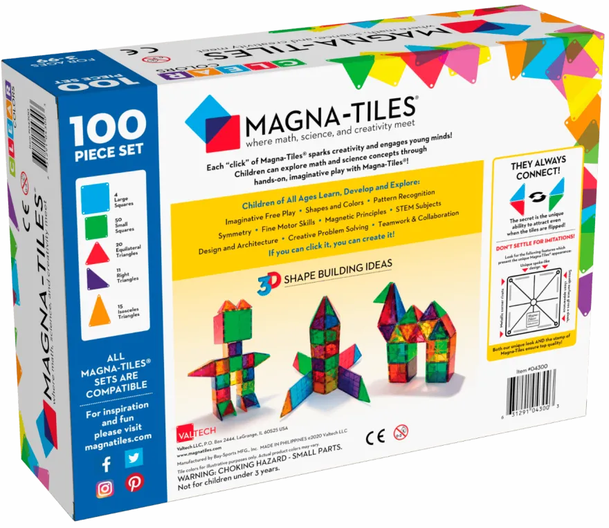 Magna-Tiles | Transparent 100 st.