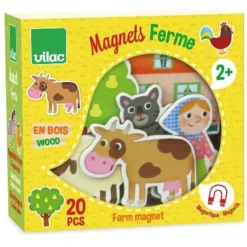 Magnetpaket, trä - Med motiv