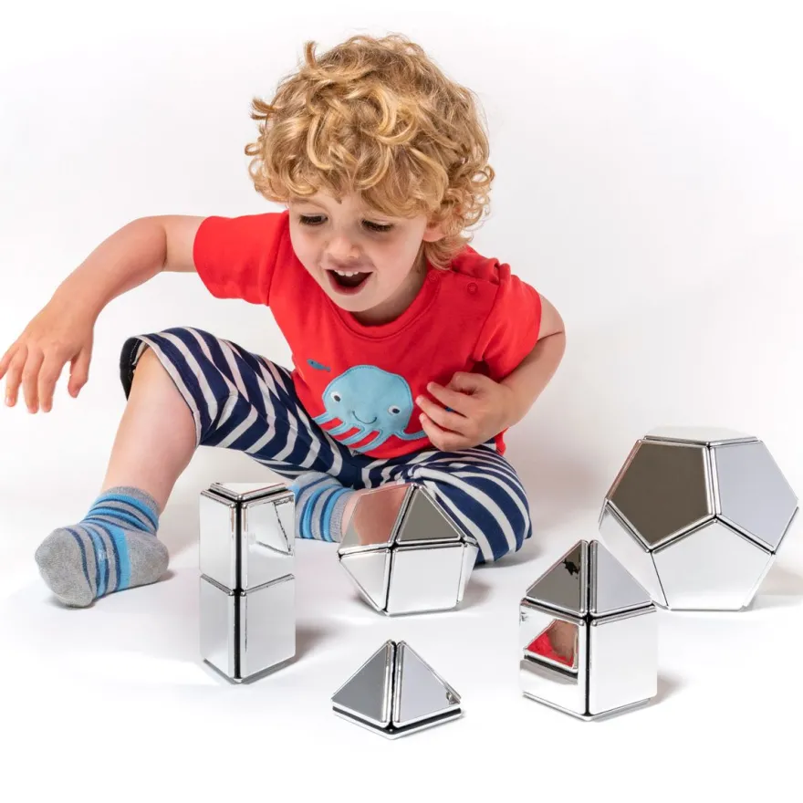 MAG Polydron | Spegelpaket | 48 delar