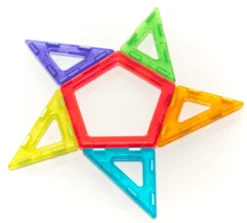 MAG Polydron | Transparent | 100 delar