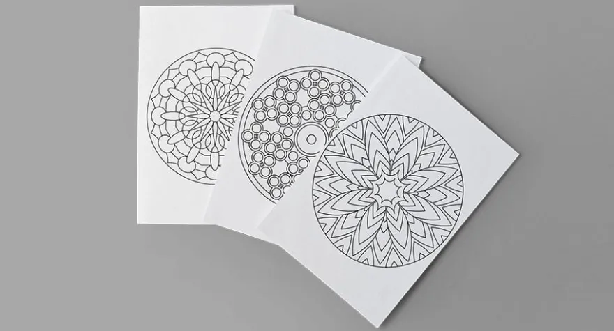 Mandalas målarbok - Den fantastiska