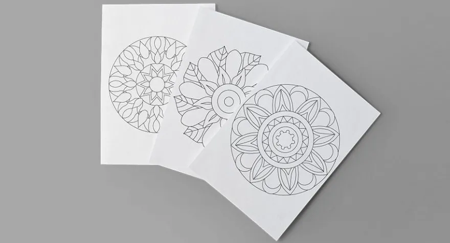 Mandalas Målarbok - Årstidernas gång 1
