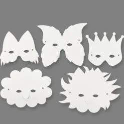 Masker i papp, 5 st.
