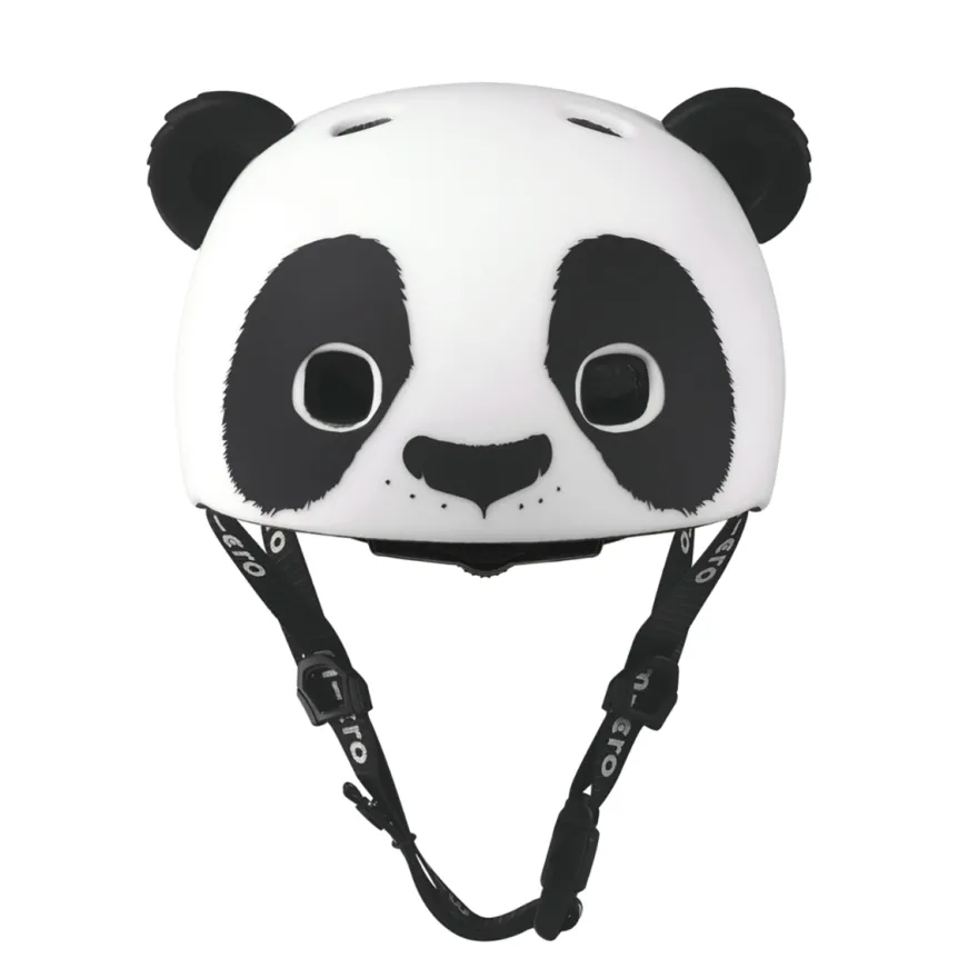 Micro cykelhjälm Panda - Small, 48-53 cm