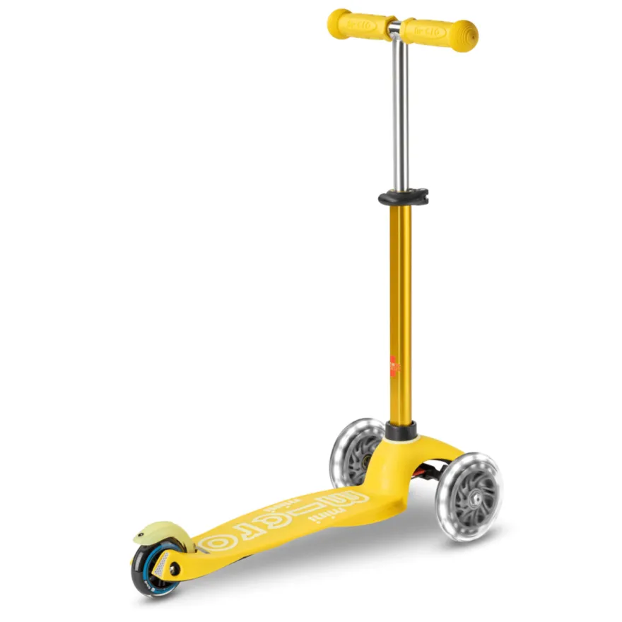 Micro Sparkcykel - Mini Deluxe LED, Gul