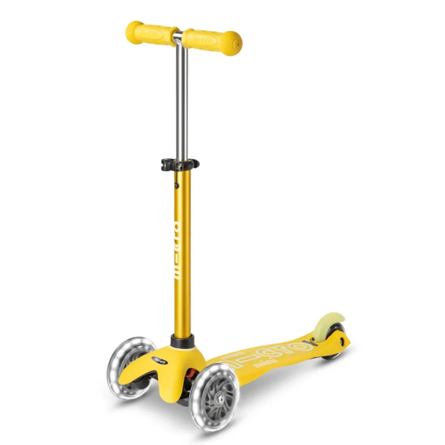 Micro Sparkcykel - Mini Deluxe LED, Gul