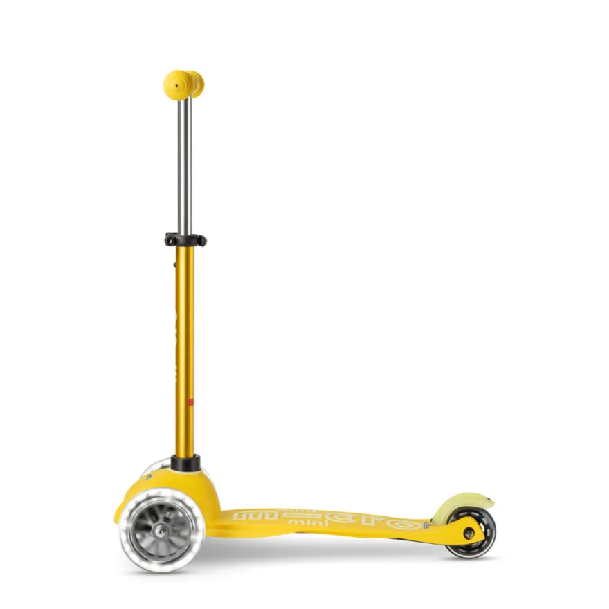 Micro Sparkcykel - Mini Deluxe LED, Gul