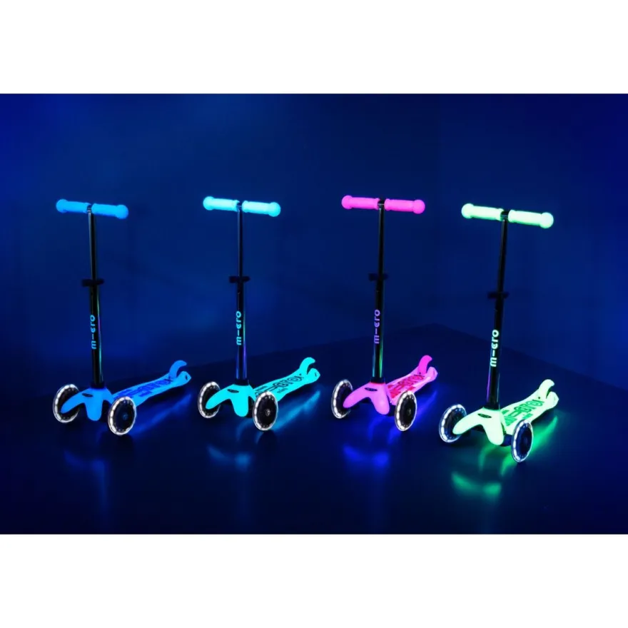 Micro Sparkcykel - Mini Deluxe Glow LED Plus, Aqua